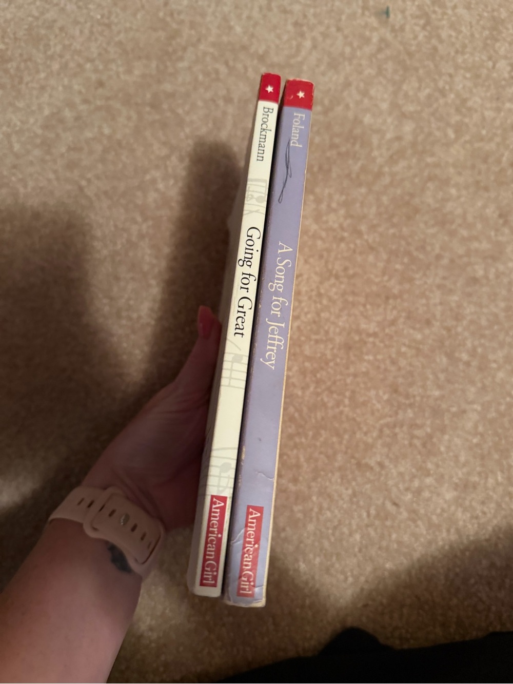 Lot of 2 American Girl Paperback Books "Going for Great" & "A Song for Jeffrey" - Picture 5 of 10